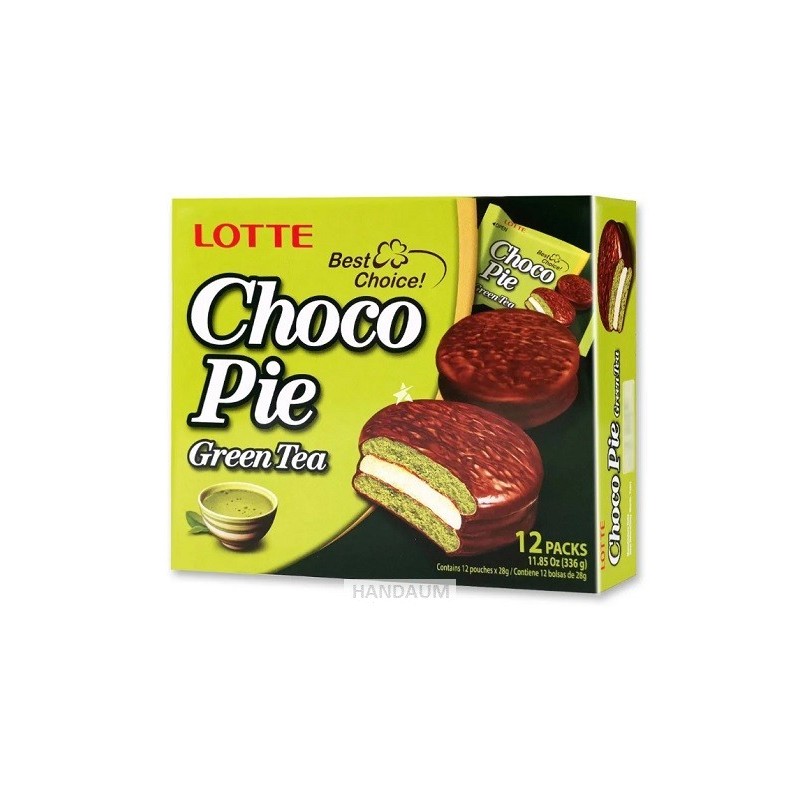 LOTTE CHOCOPIE GREEN TEA (28g/12pack)