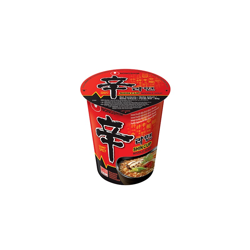 NONGSHIM SHIN cup ramyun 68g ,Czech, Europe NONGSHIM ramen, Ramyun, noodle