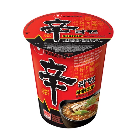 Japanese Ramen Noodles SHIN Ramyun Hot Spicy Halal Instant Soup Cup  NONGSHIM 68g